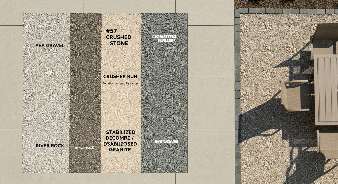 best furniture for gravel patio