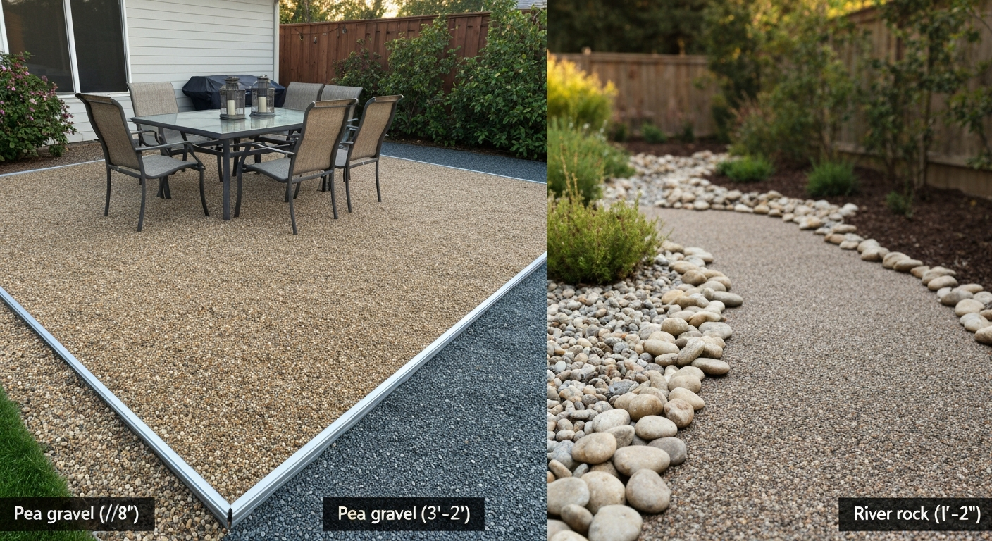 River Rock vs Pea Gravel for Patio: Which Is Best?